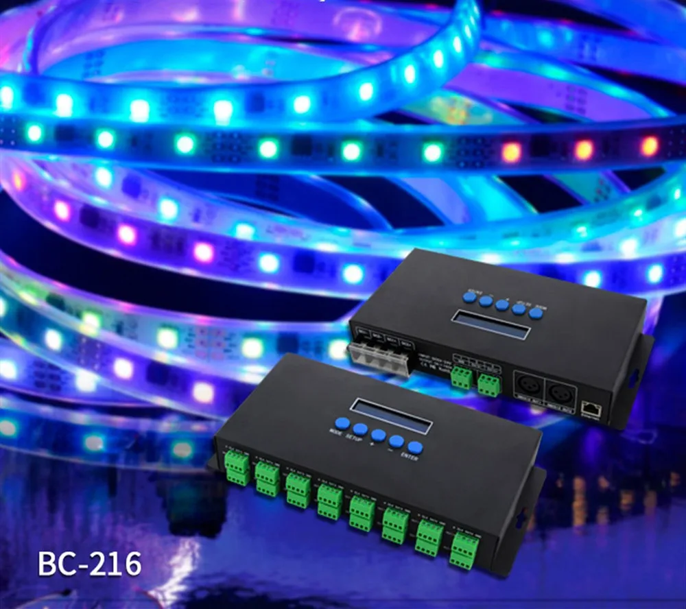BC-216 16CH Led Artnet to SPI/DMX WS2811 WS2812B SK6812 Pixel Light ControllerEternet Protocol InputDC5V-24V | Освещение