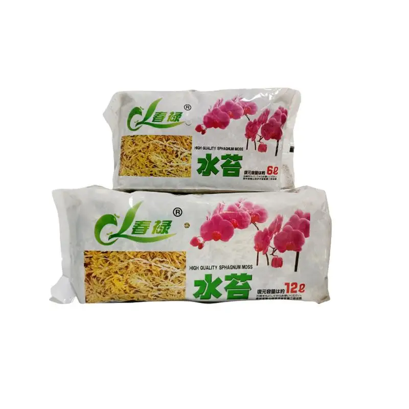 

6L/12L Natural Sphagnum Moss Orchid Fertilizer For Orchids Succulent Plant Roots Flower Pot Home and Garden Mini Landscapes