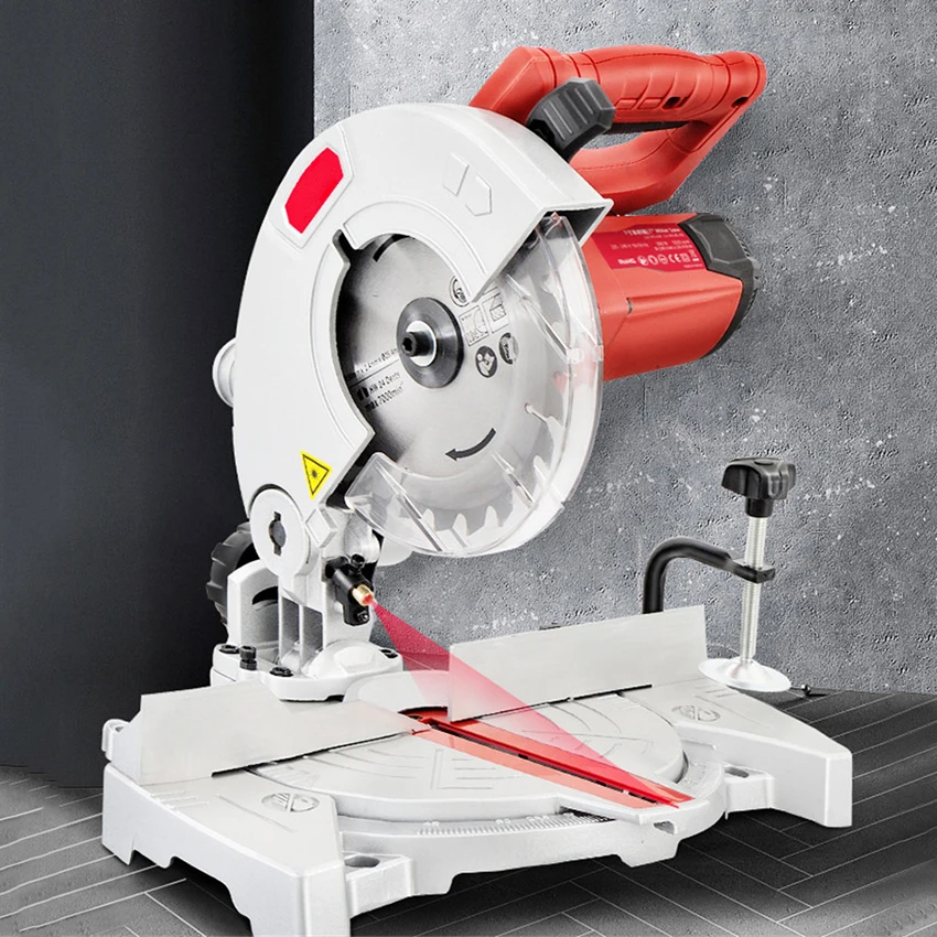 

J1G-ZP2- 190 7-inch Portable Miter Saw Electric Saw Circular Saw Laser Positioning Woodworking Cutting Sawing Machine 220V 900W