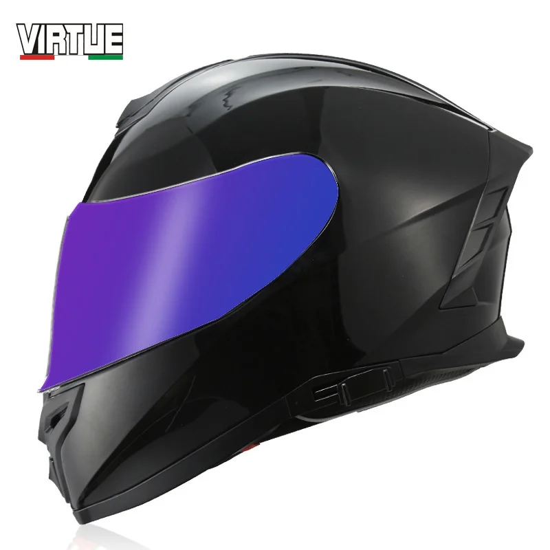 

Motorcycle Helmet Moto Bike off-road Full Face Dual lens Motocross Scooter DOT ECE approved Motocross Helmets Chopper for adults
