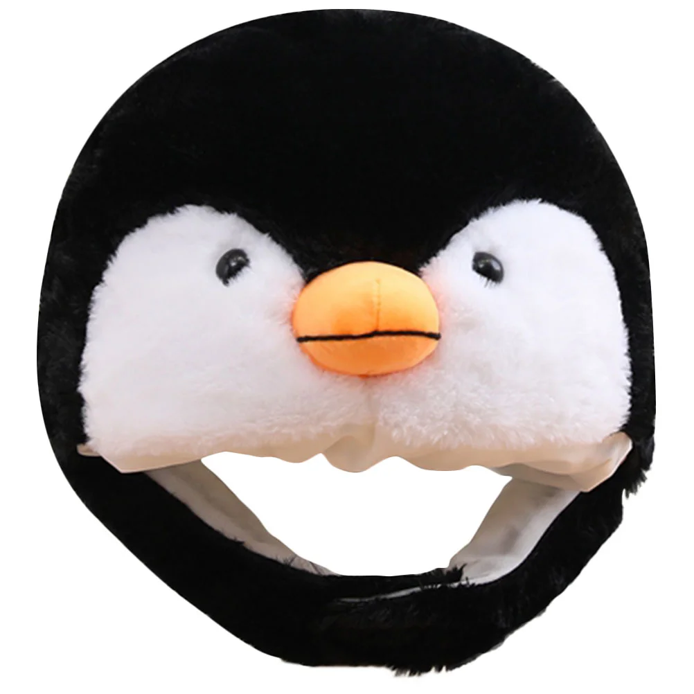 

Hat Penguin Animal Costume Plush Party Headwear Cosplay Carnival Winter Warm Stuffed Silly Headdress Headpieces Hats Novelty