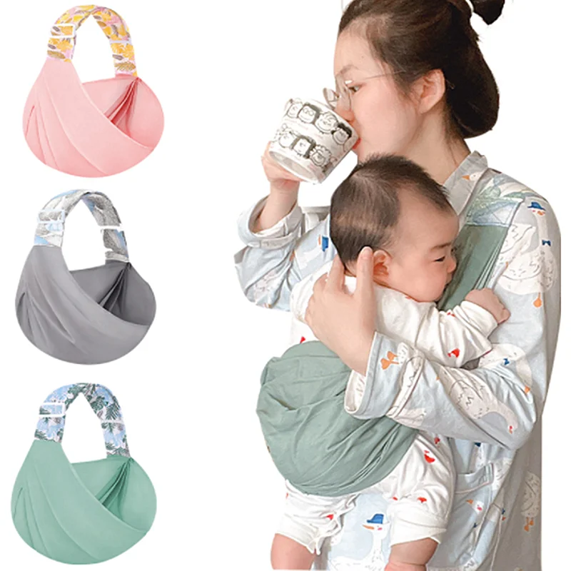 Backpacks 0-36 Months Portable Baby Sling Wrap Cotton Infant Newborn Baby Carrying Belt For Mom Dad