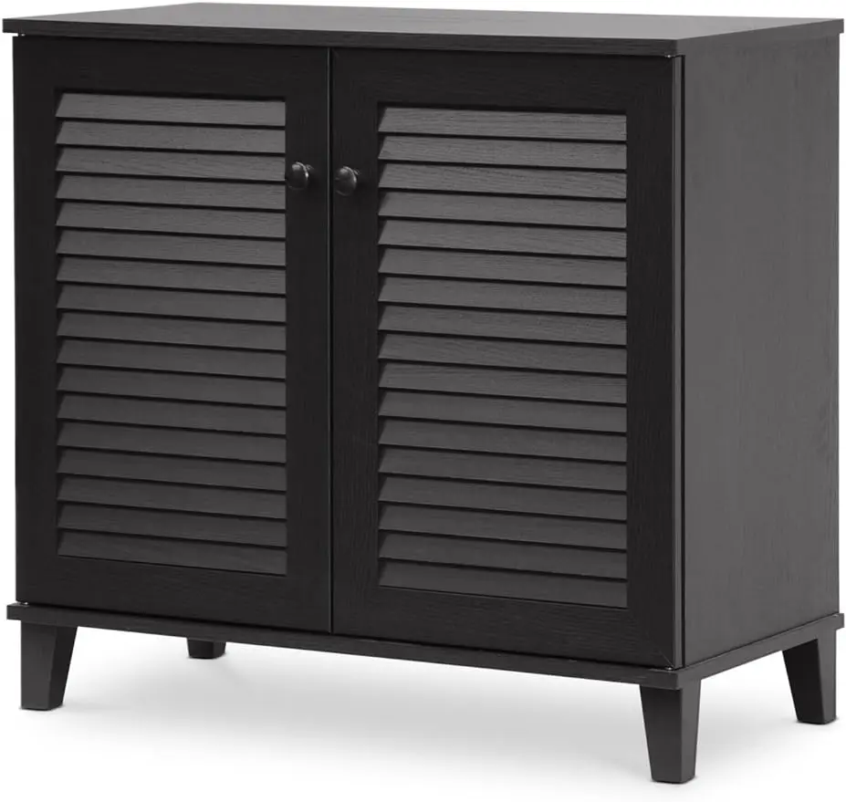 

Baxton Studio FP-01LV-Espresso Studio Coolidge Shoe-Storage Cabinet, Espresso 14.5Lx29.625Wx27.5H