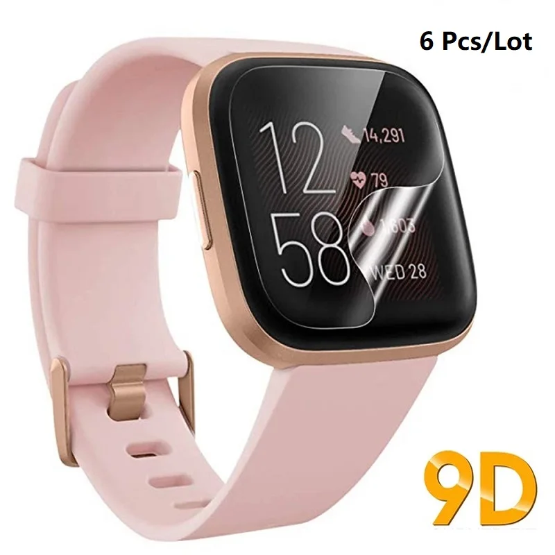 

6 Pcs Soft Protective Film For Fitbit Versa 2 3 Smart Watch Screen Protector Hydrogel Film LCD Screen Gel Foil For Fitbit Sense