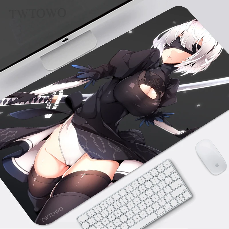 

Коврик для мыши Nier Automata 2b, сексуальный, размер XL, для компьютера, для дома, под заказ, коврик для мыши HD XXL, настольные коврики, коврик для клави...