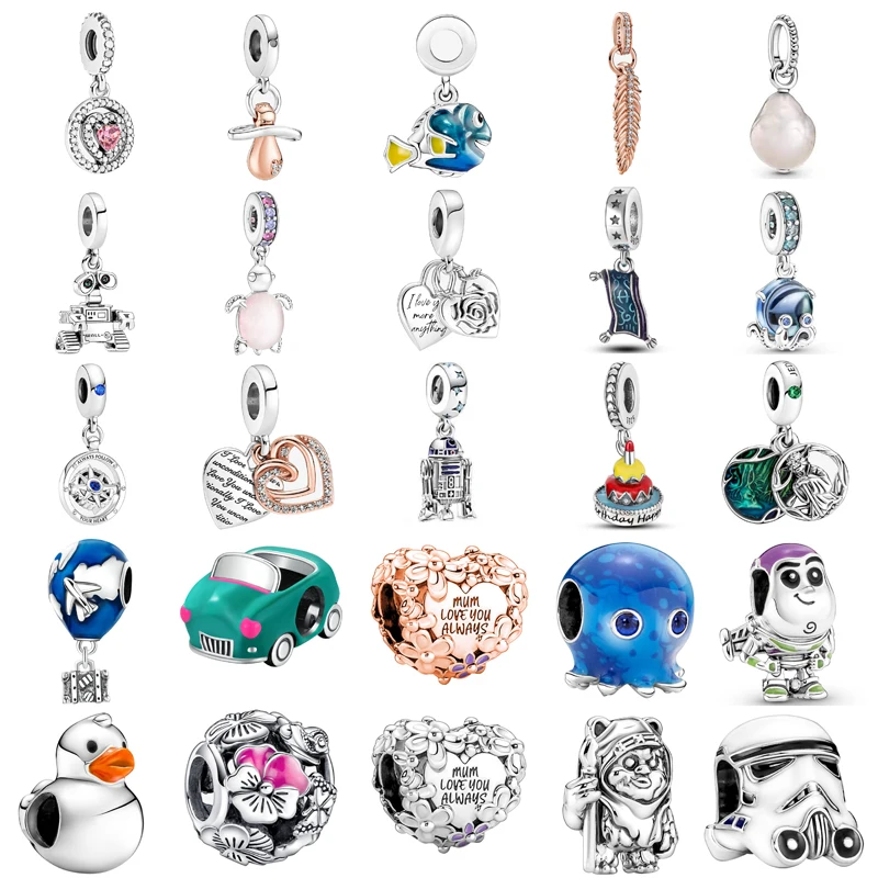 

New original cute turtle octopus duckling love car feather mouse small fish suitable for ladies jewelry gift