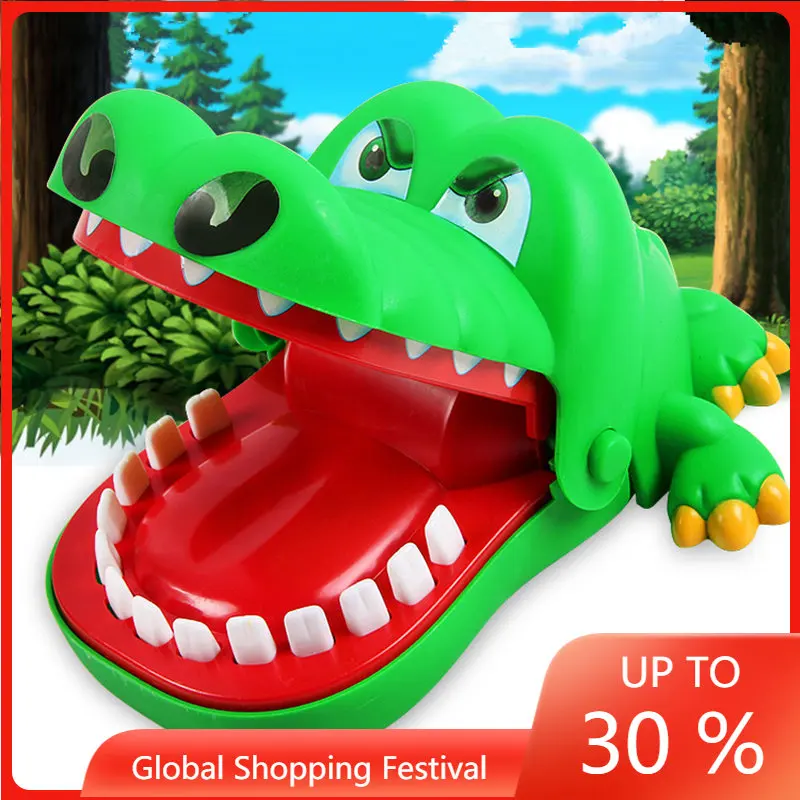 

Hot Sell Creative Practical Jokes Mouth Tooth Alligator Hand Children's Toys Family Games Classic Biting Hand Crocodile Game