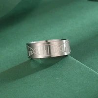 todorova stainless steel vintage dna genetics band ring for women men music piano trendy jewelry graduation gift bijoux