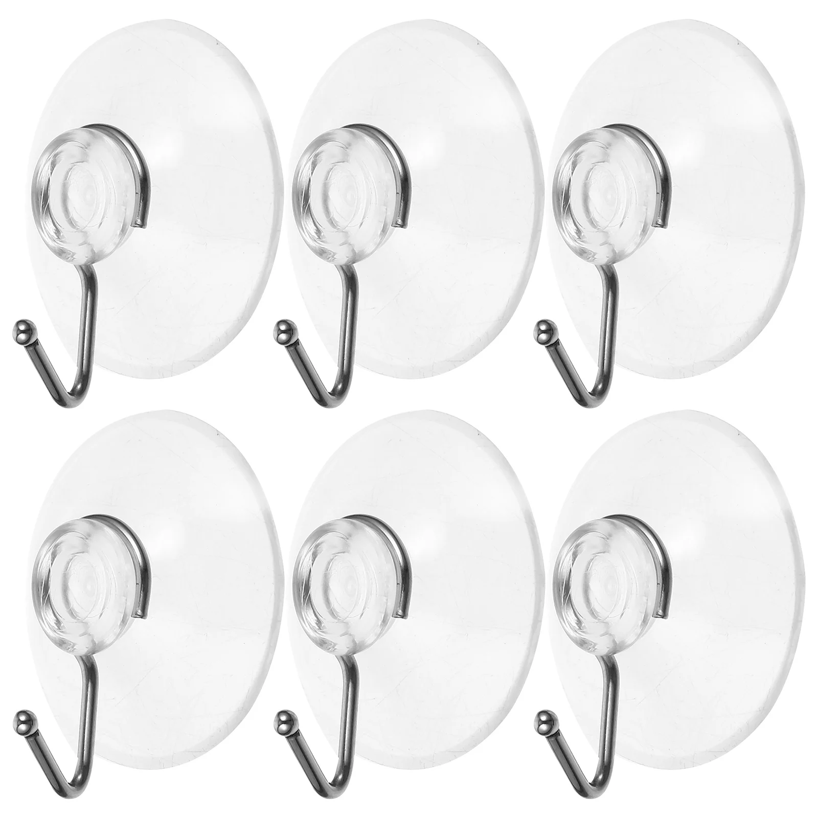 

10 Pcs Vacuum Suction Cup Hook Plastic Hooks Sucker Cups Wall Hangers Pvc Shower Towel Bathroom