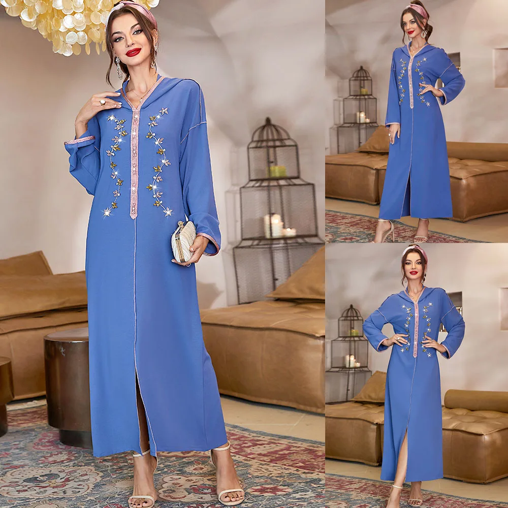 

Caftan Marocain Abaya Dubai Turkey Islam Kaftan Muslim Hijab Dress African Dresses For Women Robe Arabe Musulman Djellaba Femme