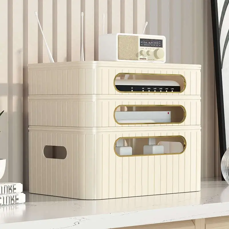 Коробка для хранения маршрутизатора настольный телевизор телеприставка полка