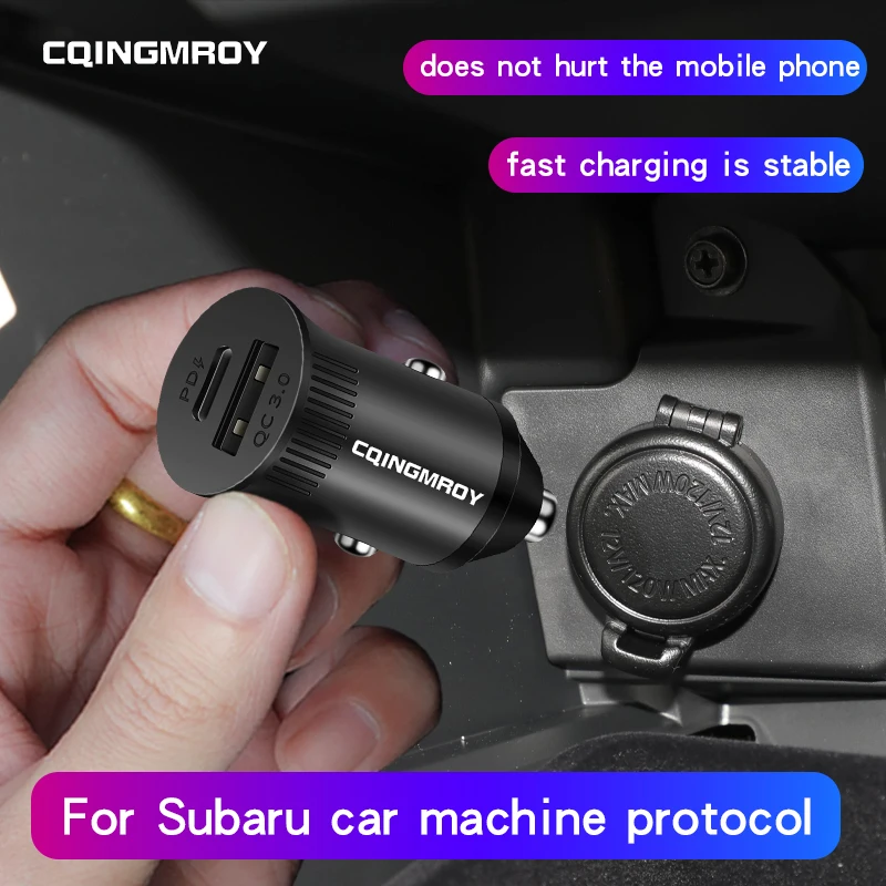 

PD Car Charger For Subaru Motor Computer Agreement Type-C and USB port fast charger charger Cigaretteer power supply charger