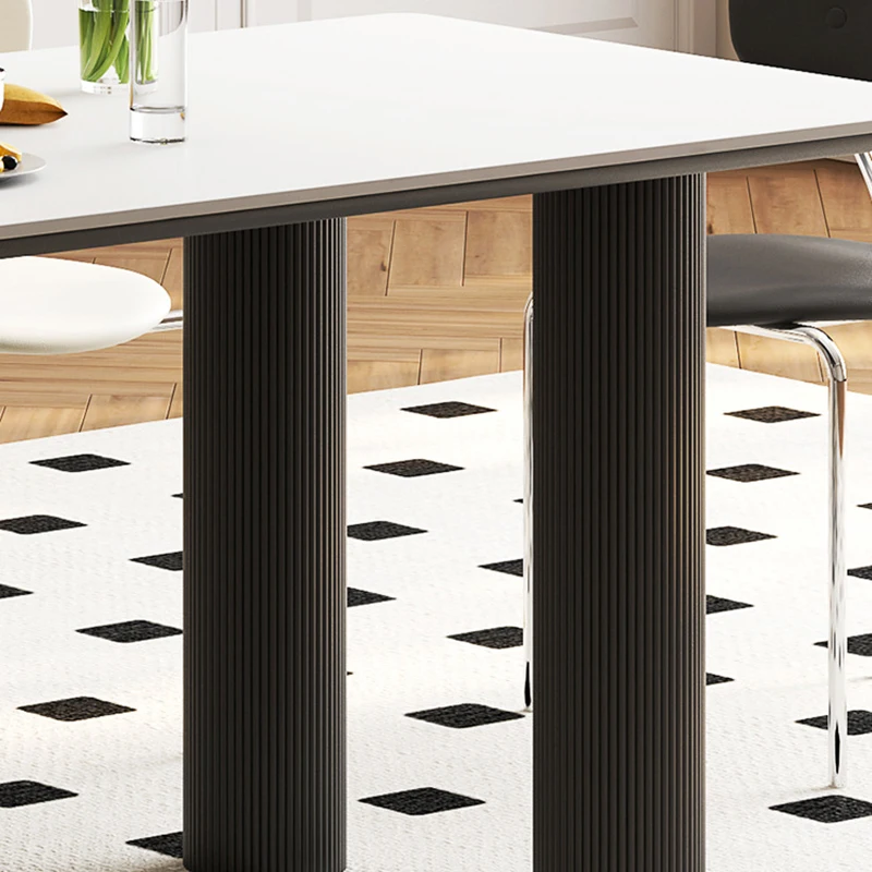 Французский винтажный обеденный стол из массива дерева итальянский минимализм