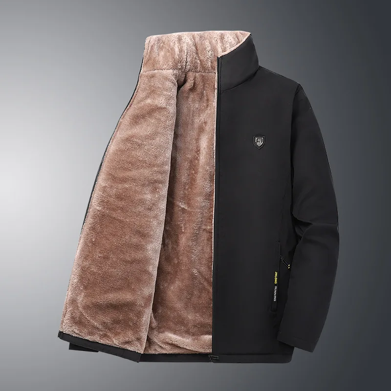 Men's Fashion Parkas Jacket Male Casual Thick Winter Windbreaker Overcoat Hats 2022 Long Windproof Business Brand Solid MOOWNUC