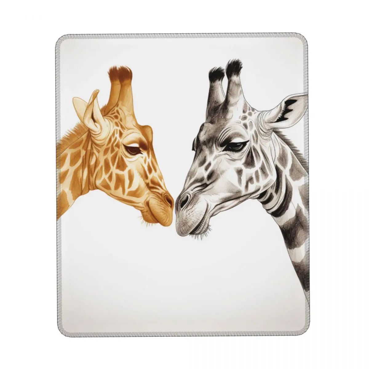 

Giraffe Vertical Print Mouse Pad Two Sides To Face Sketch Kawaii Rubber Mousepad Anti-Slip Soft Desktop Mouse Pads