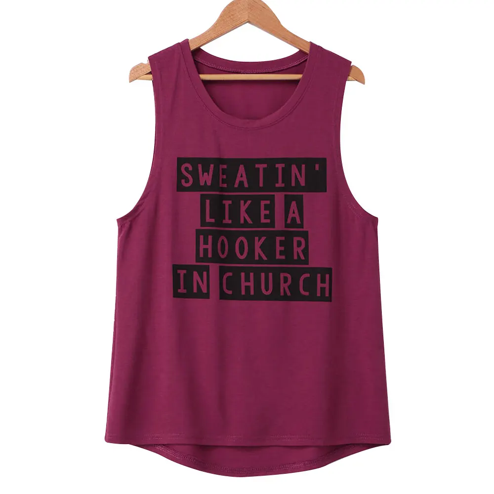 

Майка женская однотонная с принтом, без рукавов