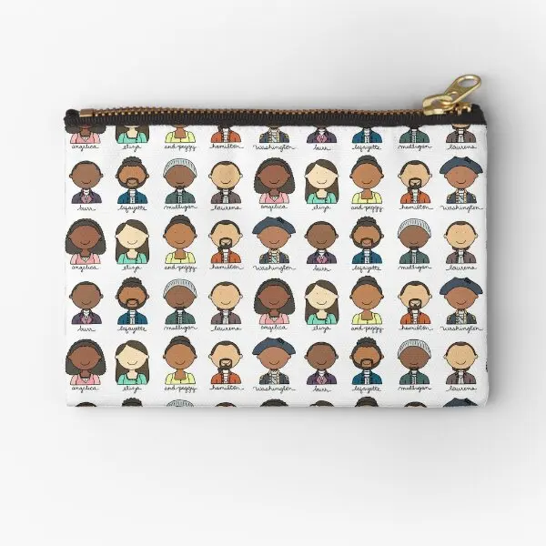 

Карманы на молнии с героями Гамильтона, косметическое хранилище, женское нижнее белье, упаковка для носков, карманные монеты, трусики, маленький кошелек для денег