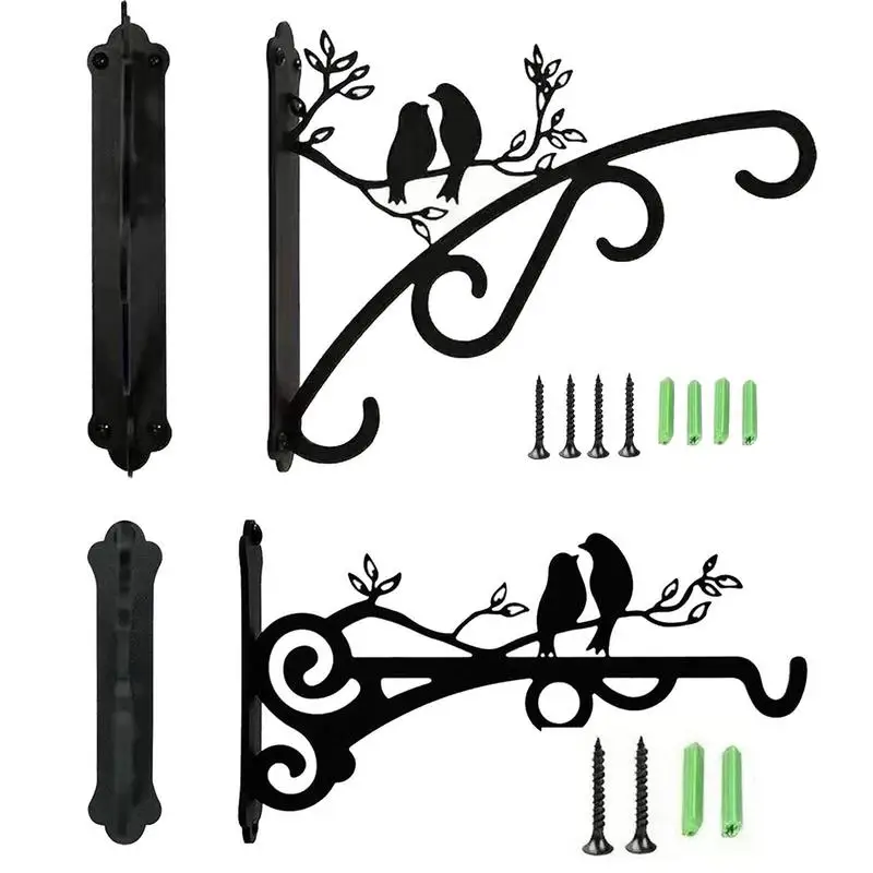 

Bird Hook Wall Mounted Plant Hanger Flower Basket Hanging Hook Rustproof Hanging Hook Home Garden Flower Pot Hangers Garden Tool