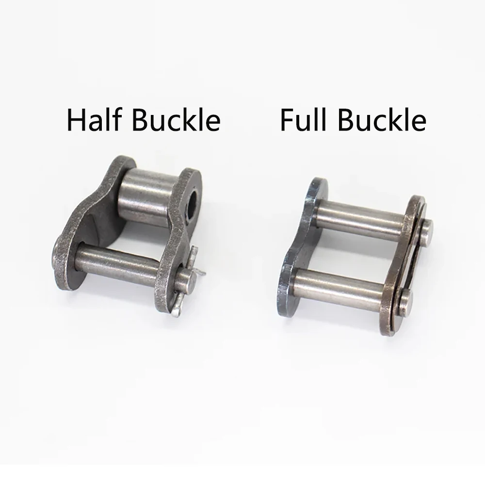 

Однорядная полная/половинная пряжка, соединитель роликовой цепи, пряжка промышленной цепи из углеродистой стали 04C/05B/06B/08B/10B/12B/16B