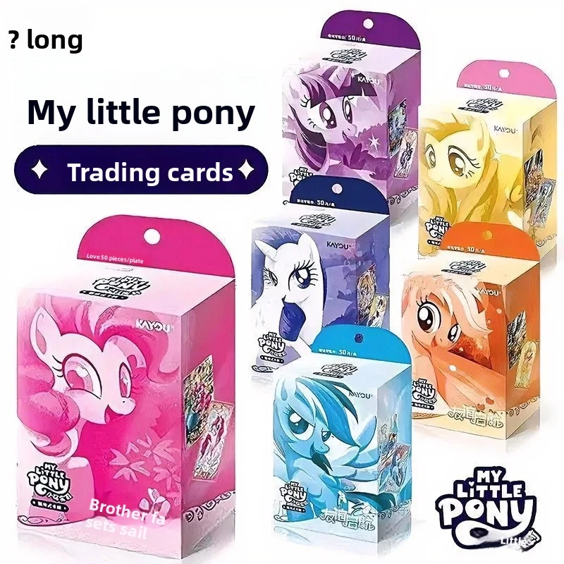 Фото KAYOU Оригинальная Новая Коллекционная Карточная Игра My Little Pony Qiji Zonghua: Предварительно Сформированные Боевые Карты TCG, Аниме-Мерч, Коллекционные Подарки №2
