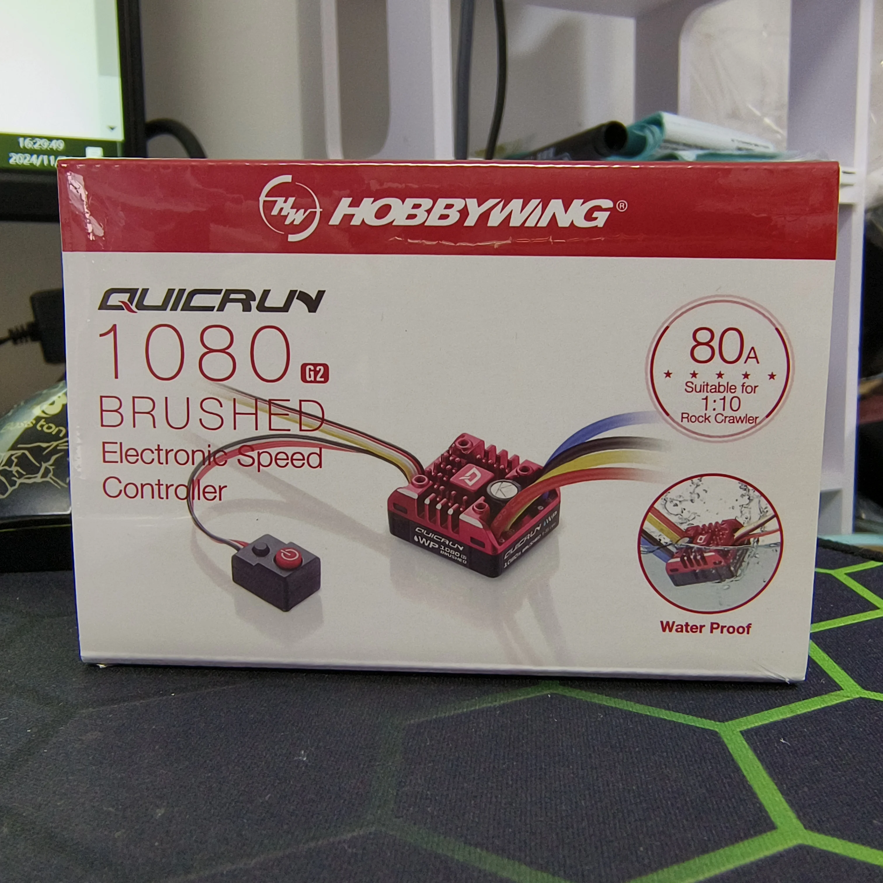 Hobbywing QuicRun ESC 1:10 1/8 Обновление 1080 G2 Гусеничная щетка Матовый WP 80A Электронный
