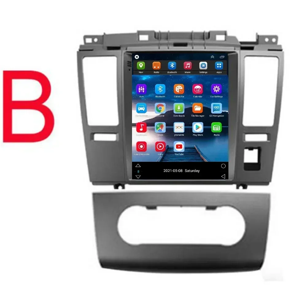 Автомобильный радиоприемник Tesla Style Android 13 для Nissan Tiida C11 автомобильный DVD-плеер