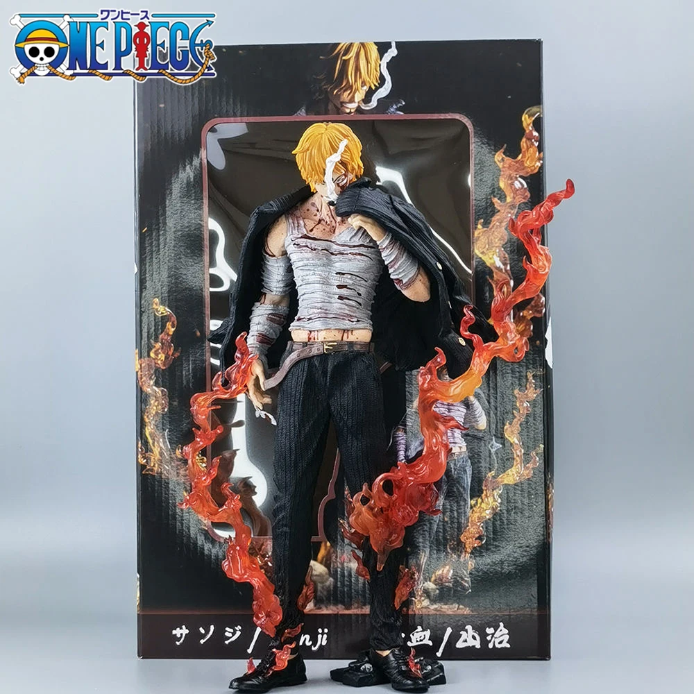 

28cm Anime One Piece Figure Vinsmoke Sanji Bathed In Blood Manga Statue Pvc Action Figurine Collection Model Toy Decor Gift