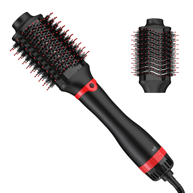 LISAPRO Interchangeable Hot Air Brush 2-in-1 Hair Dryer Brush&Volumizer 43mm&60mm Blowout Dryer Brush for Smooth Frizz-Free