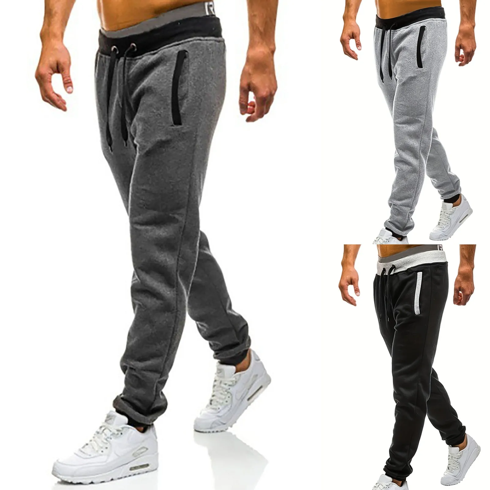 Новая мужская одежда спортивные костюмы для фитнеса бега мужские осенние и