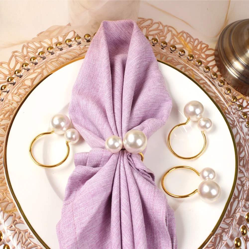 

Red Napkin Ring Christmas Decoration Table Rose Gold Wedding Supplies Rings Holder Coconut Napkins Decorations Home 2022 Gadgets