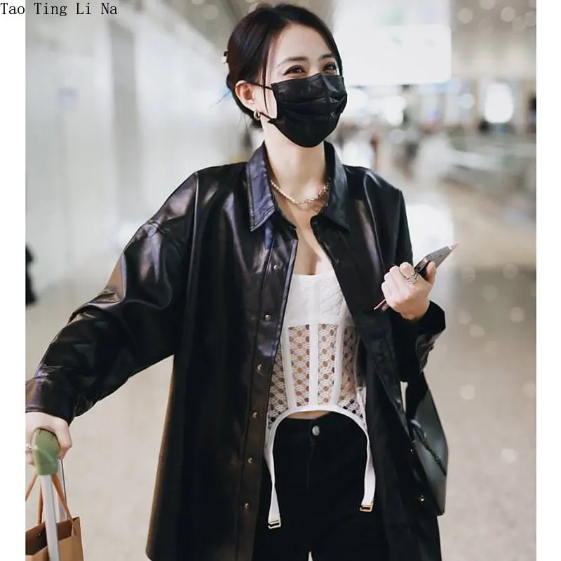 2023 Women New Genuine Silhouette Sheep Leather Jacket W8