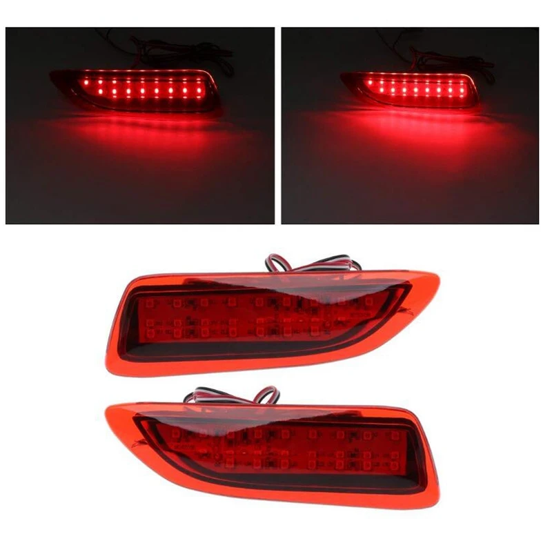 1 пара фонарей заднего бампера светодиодный отражатель стоп-сигнал ходовые огни