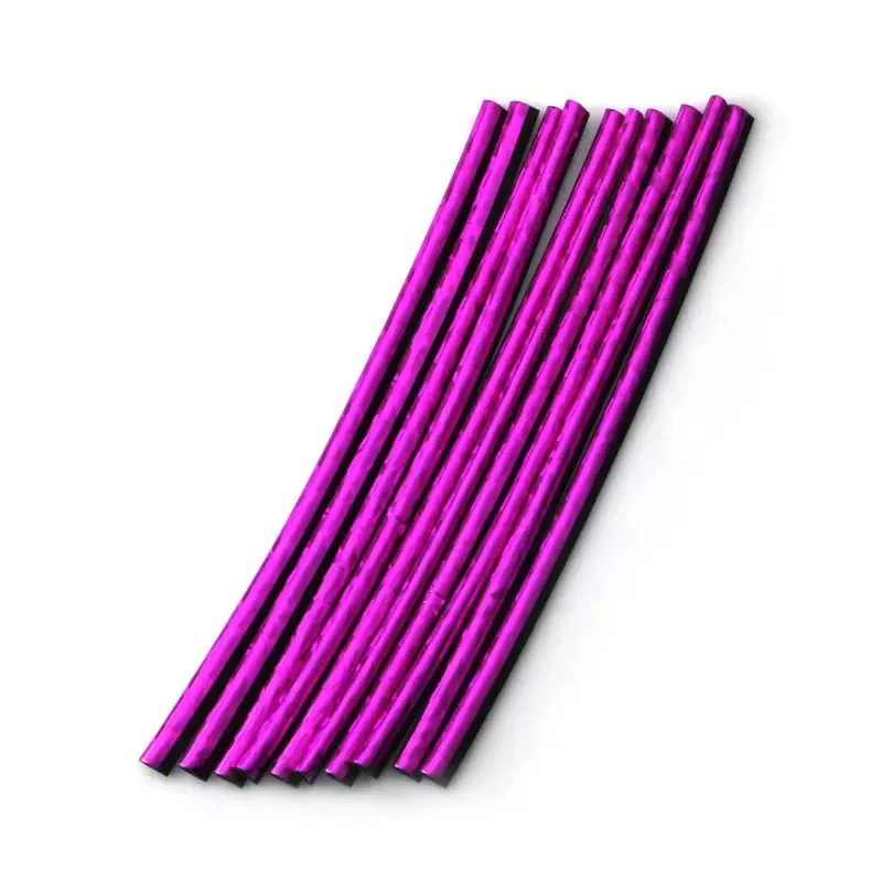 

10 шт., 20 см, автомобильный кондиционер, вентиляционное отверстие, декоративные полоски U-образной формы, хром, ПВХ, красочные, блестящие для украшения автомобиля