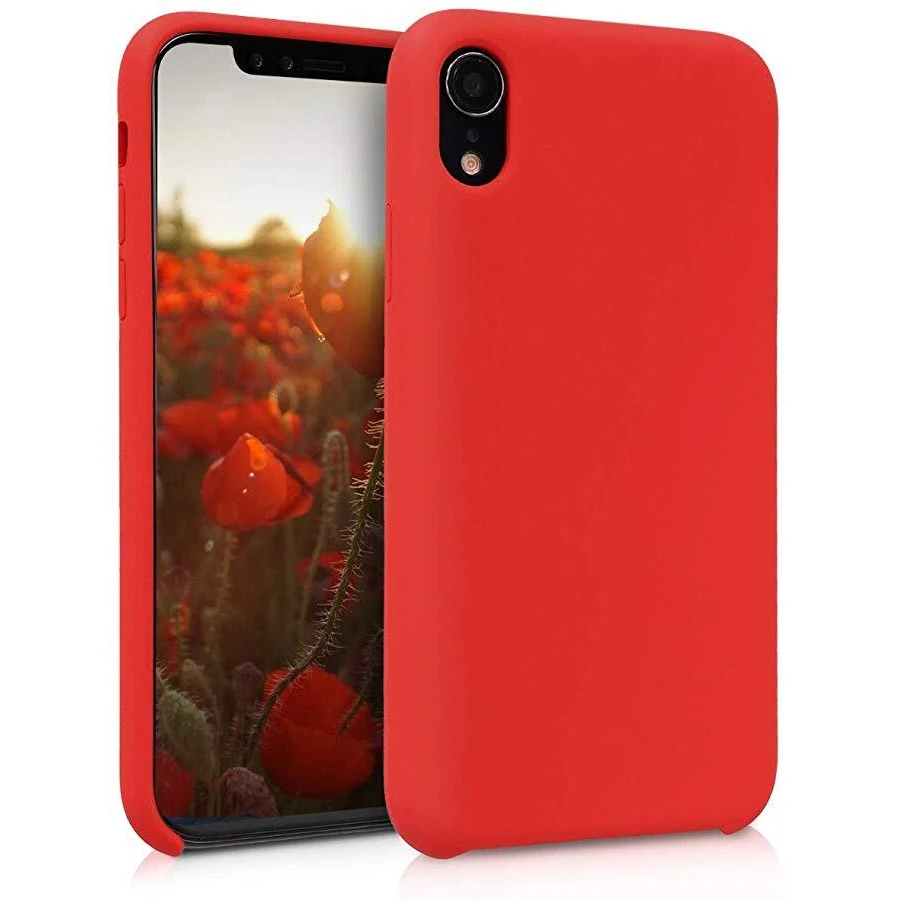 Силиконовый чехол Silicone Case для Apple iPhone XR Красный |