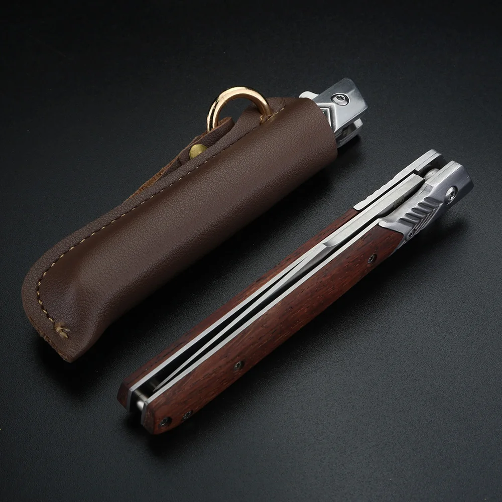 

Складной нож для фруктов с деревянной ручкой, семейный нож для чистки фруктов, кемпинг, высокопрочный острый нож для фруктов и овощей