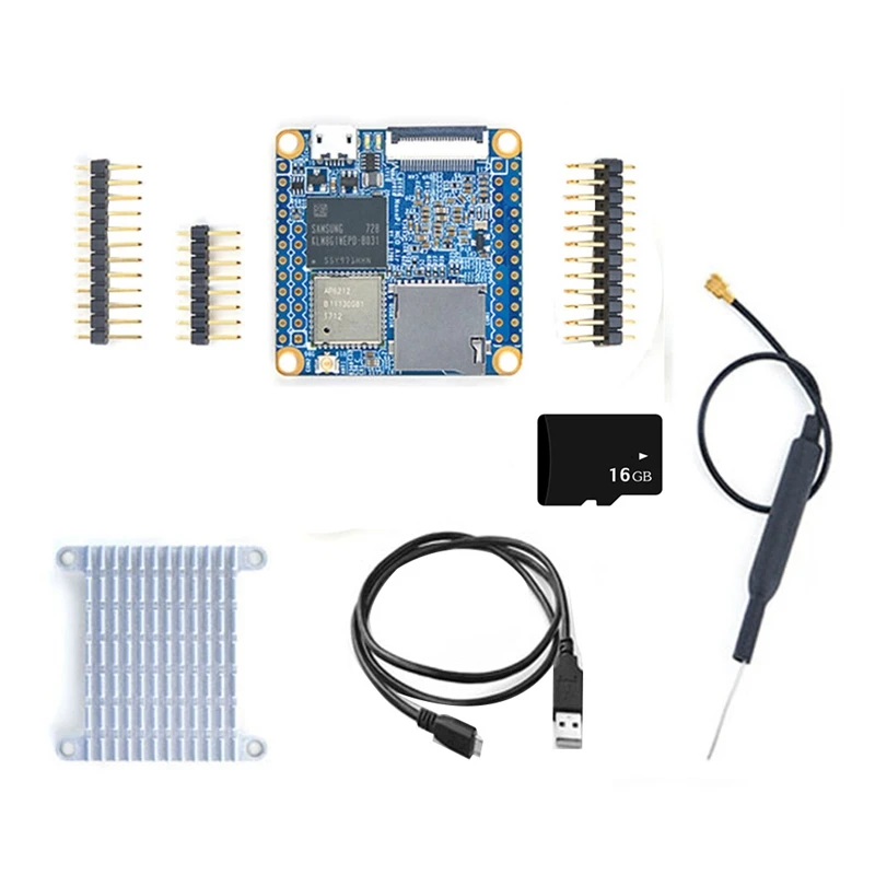 Макетная плата Nanopi NEO Air, комплект 16 ГБ, H3 4 ядра 512 МБ + 8 Гб EMMC Wifi Bluetooth Run Ubuntucore IOT, макетная плата