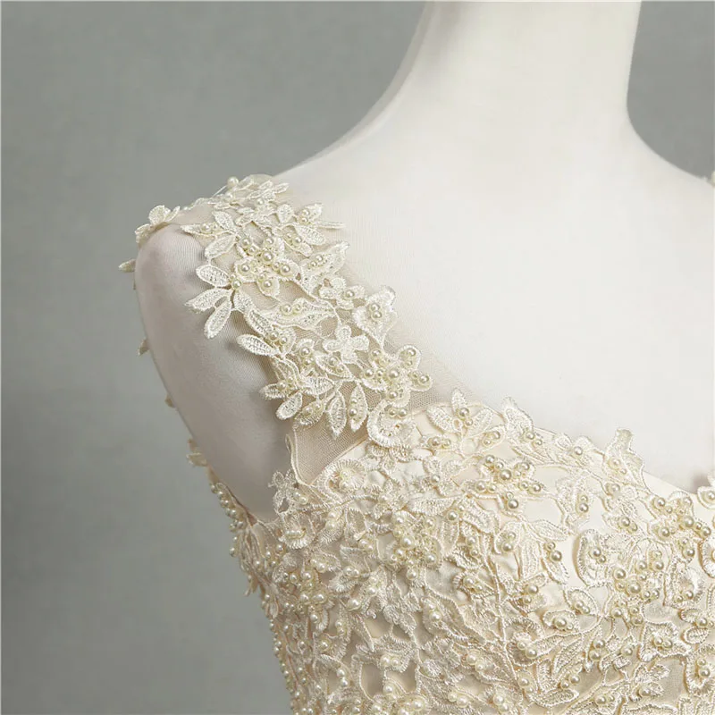 ZJ8076 бальные платья Милая Белая слоновая кость Тюль Шампань Свадебные 2023 с