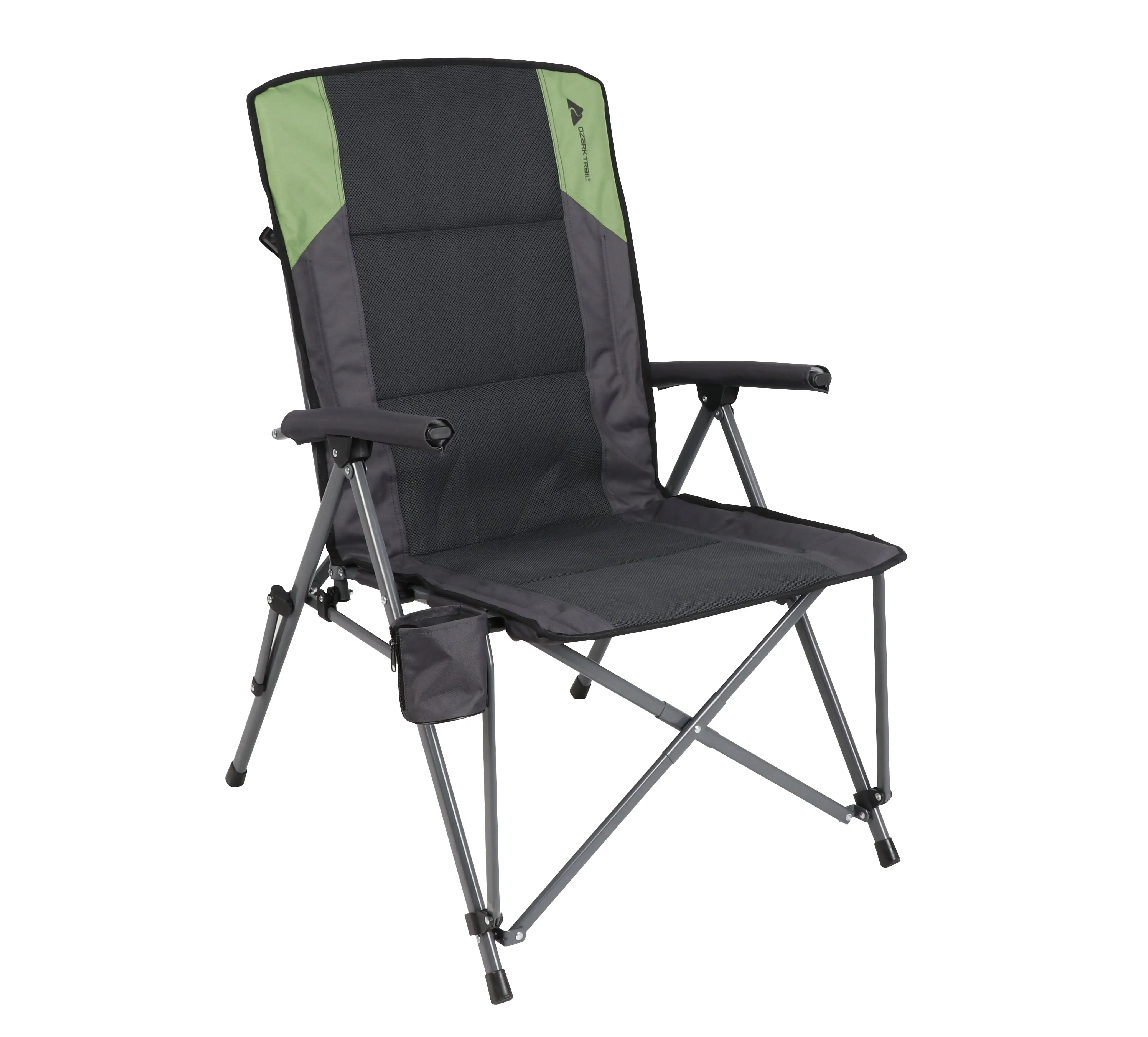 

High Back Hard Arm Camping Chair, Gray