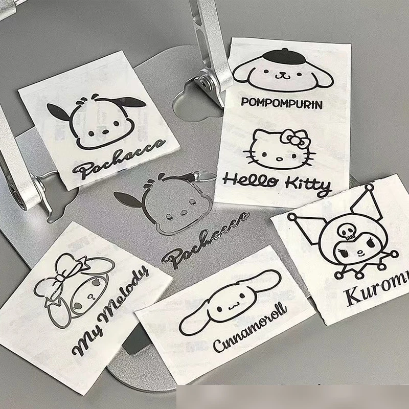 

Sanrioes аниме Melody Kuromi Cinnamoroll, металлическая наклейка s Diy, Детская Наклейка на багаж, телефон, автомобиль, Подарочная игрушка
