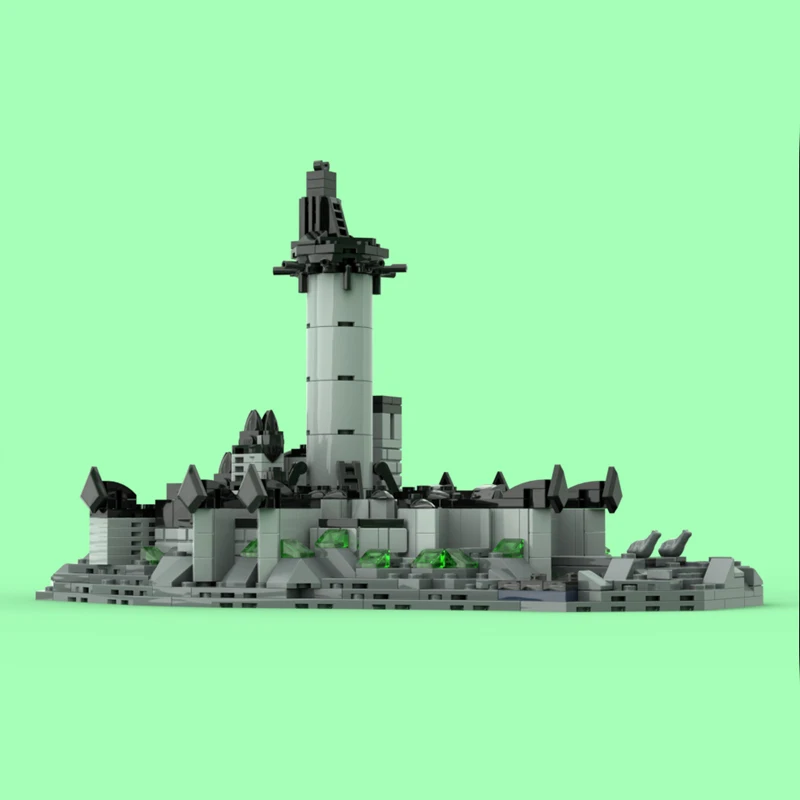 814 шт., строительный блок Minas Morgul, сборка, популярный набор моделей в стиле фэнтези из фильма, креативные изысканные подарки MOC-222489 (art.: 3920ceed05b31) - 3920ceed05b31