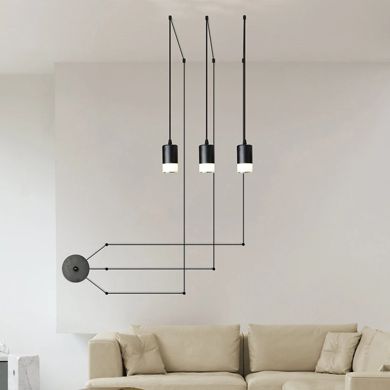 

Nodic Industrial Retro LED Pendant Light Home Decor PENDENT Light Minimalist Wall Mounted Hanging Lamp For Bedroom Living Room