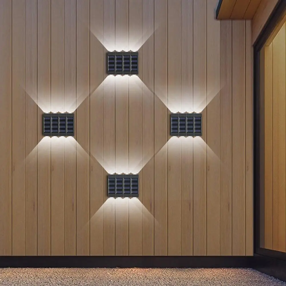

LED Solar Wall Light Waterproof Lighting Solar Powered Up Down Lighting Wall Lamps For Garden Decor Fence Street Outdoor La S6W2