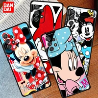 mickey minnie mouse case for samsung galaxy a03 a13 a31 a50 a51 a52 a30 a70 a71 a32 note 20 ultra 5g funda silicone cover black