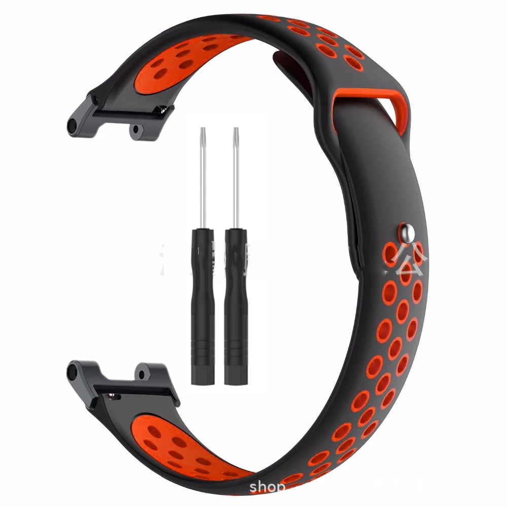 Breathable Silicone Strap For Amazfit T Rex 2 Smart Watch Band Black Metal Connector Bracelet For Xiaomi Amazfit T-Rex/T-Rex Pro