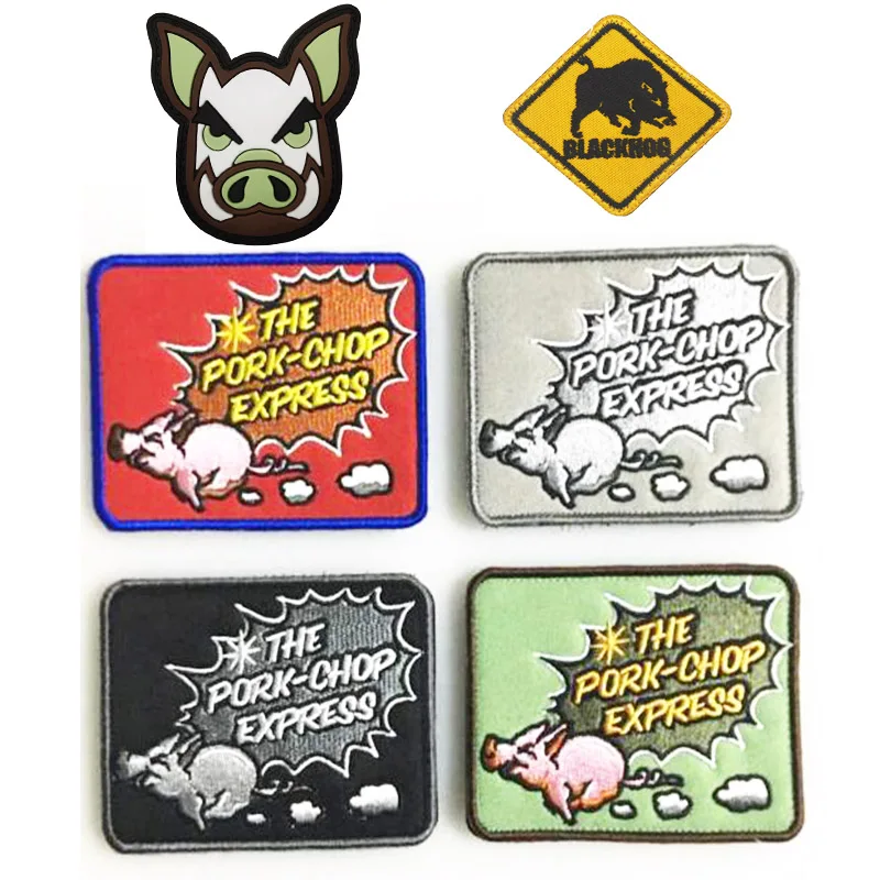 Свиной нарезной Экспресс ISAF Blackhog INFIDEL США тактические OPS пришить на фотографивечерние подарок на день рождения