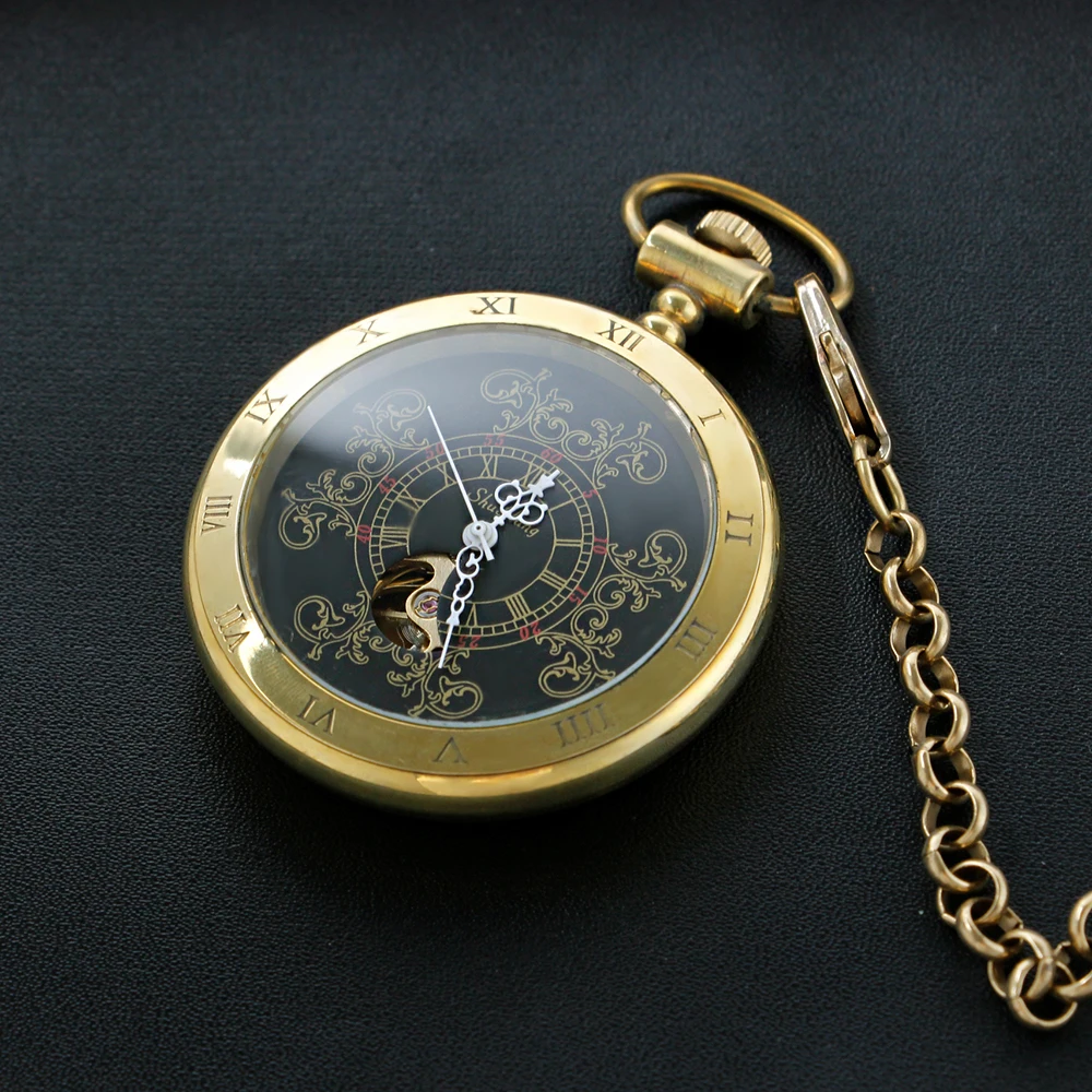 Vintage Bronze Carved Mechanical Pocket Watch High Quality Unisex Necklace Pendant Jewelry Gift for Men and Women Religio PJX911