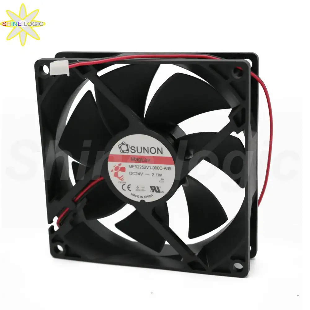 

1Pcs Brand New For SUNON ME92252V1-000C-A99 DC24V 2.1W 92*92*25MM 9225 2Pin Server Cooling Fan TV CPU Cooling Fan