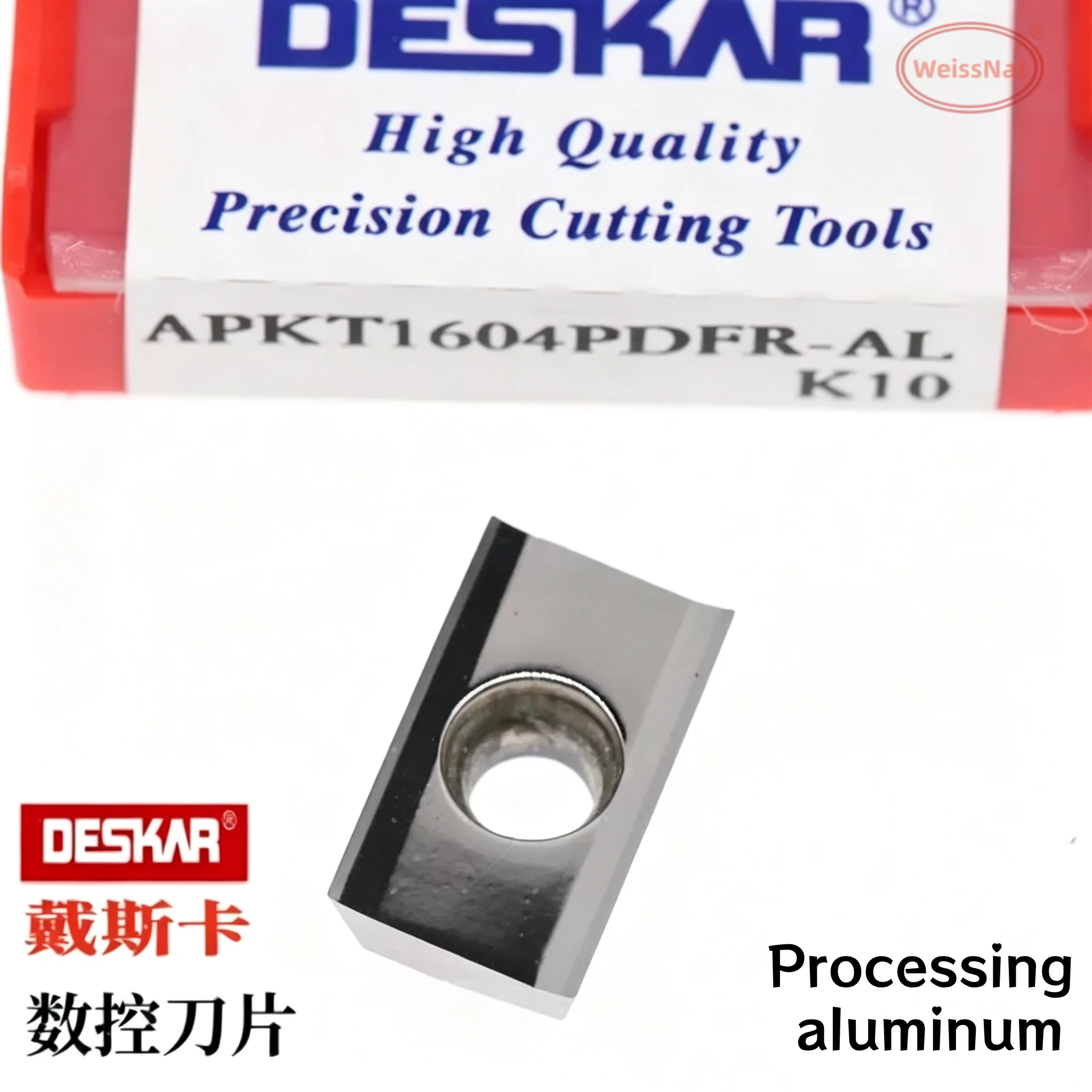 Фото DESKAR APKT1135PDFR-AL APKT1604PDFR-AL APKT1604PDFR-MA3 K10 APKT1003PDTR LF6018 APMT1135PDER-M2 TF518 APKT APMT фрезерные пластины №5