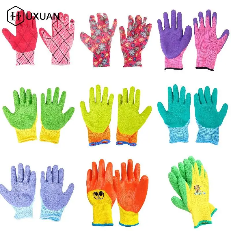 Kids Children Protective Gloves Durable Waterproof Garden Gloves Anti Bite Cut Collect Seashells Protector Planting Work Gadget