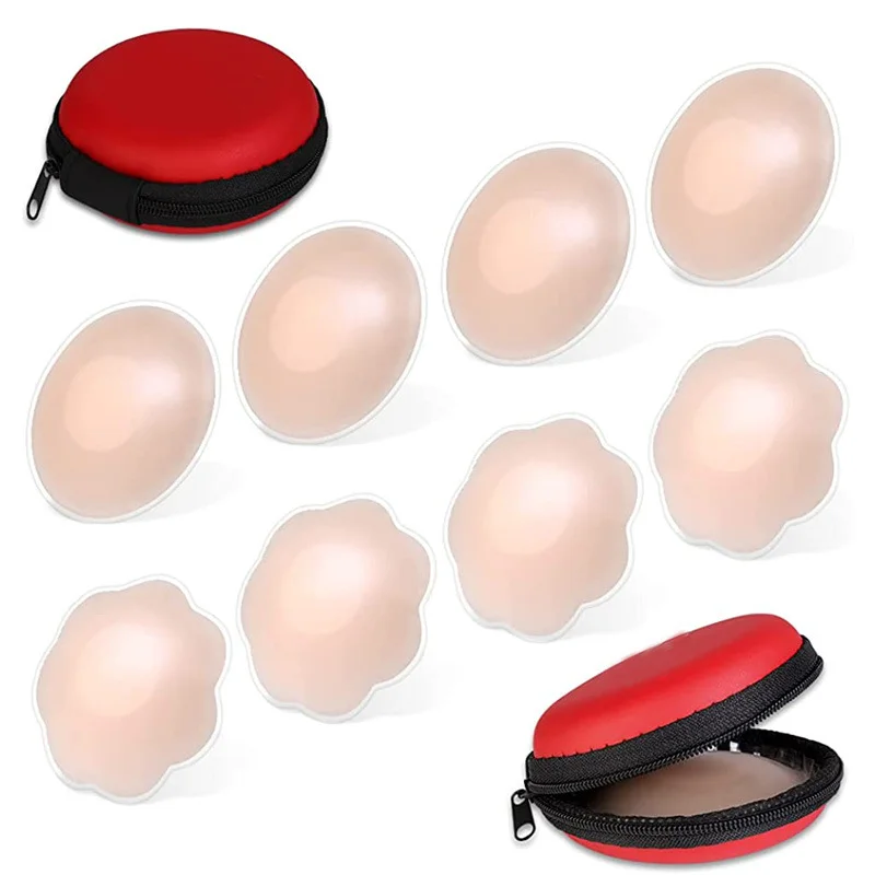 

4 Pairs Reusable Silicone Petal Adhesive Nipple Cover Invisible Bra Pad Pasties New Self Adhesive Nipple Breast Pasties Cover